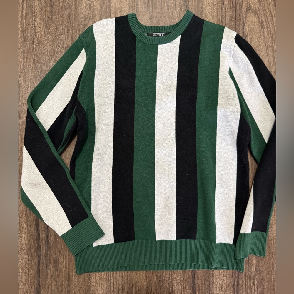 F21 striped sweater